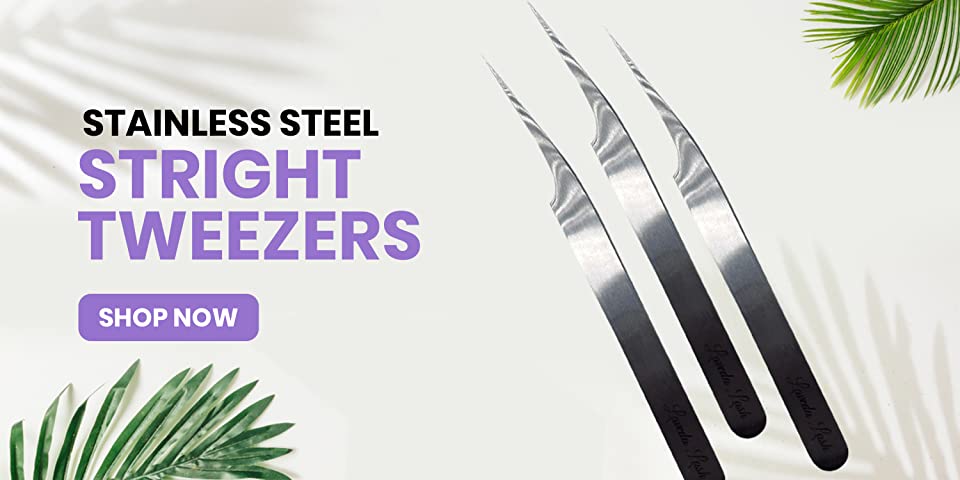Straight Tweezers | lavedabeautystore