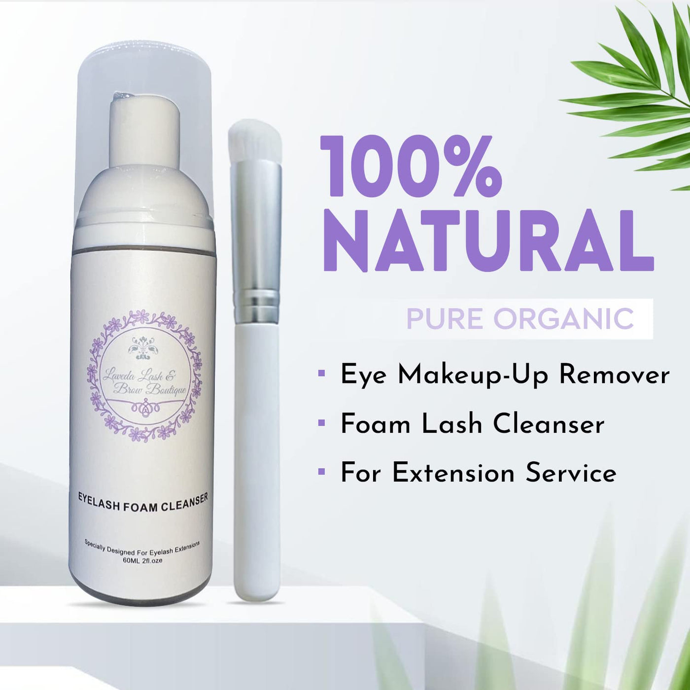 Magic Lash Shampoo with Cleaning Wand | Eyelash Foam Cleaner